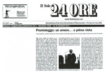 IL SOLE 24 ORE - Edizione 10 maggio 2011 - Prontoleggo