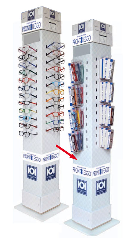 Prontoleggo espositori per occhiali per lettura e occhiali da sole in  vendita nelle farmacie